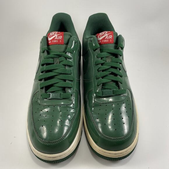 Nike Air Force 1 Low '07 Gorge Patent Leather Green Mens Size 11.5 #315122-301 - Picture 9 of 9